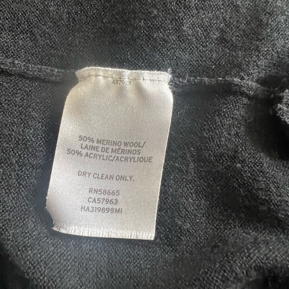 Halogen Black Cardigan Sweater Zip Up Sides - Medium - Picture 6 of 6